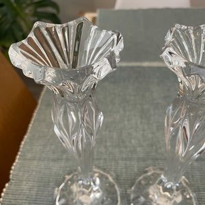 2 Austrian Crystal Candle Holders Never Used
